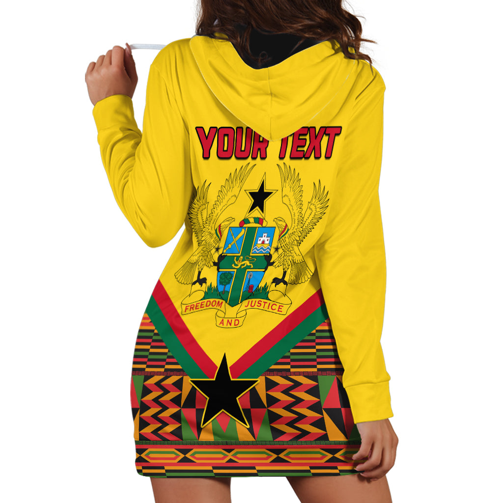 Ghana Independence Day Hoodie Dress Freedom and Justice African Pattern - Wonder Print Shop
