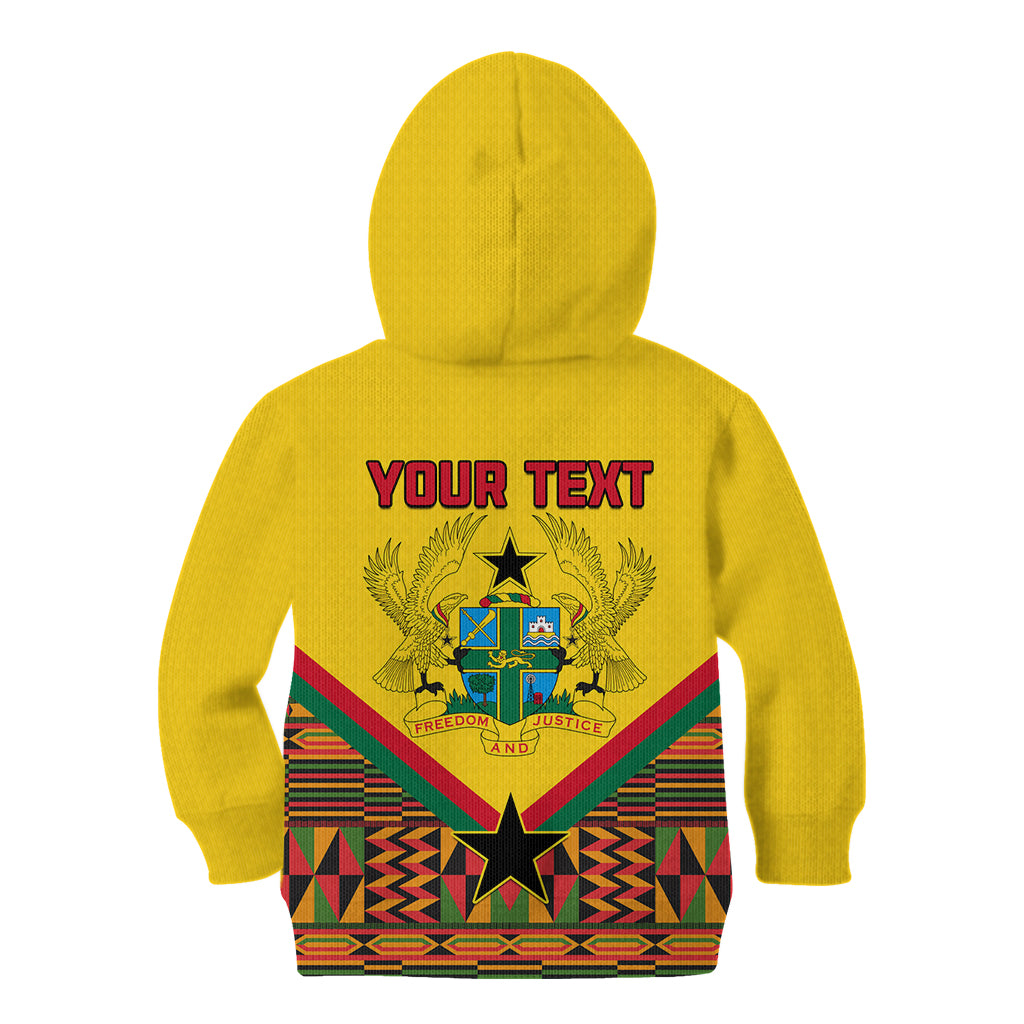 Ghana Independence Day Kid Hoodie Freedom and Justice African Pattern - Wonder Print Shop
