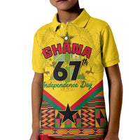 Ghana Independence Day Kid Polo Shirt Freedom and Justice African Pattern - Wonder Print Shop