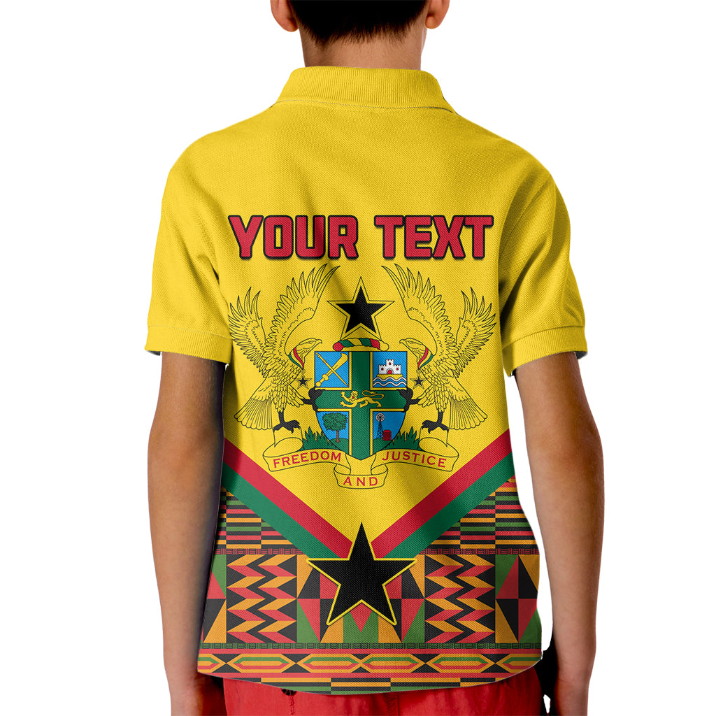 Ghana Independence Day Kid Polo Shirt Freedom and Justice African Pattern - Wonder Print Shop