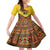 Ghana Independence Day Kid Short Sleeve Dress Freedom and Justice African Pattern