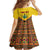 Ghana Independence Day Kid Short Sleeve Dress Freedom and Justice African Pattern