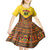 Ghana Independence Day Kid Short Sleeve Dress Freedom and Justice African Pattern