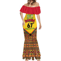 Ghana Independence Day Mermaid Dress Freedom and Justice African Pattern - Wonder Print Shop