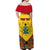 Ghana Independence Day Off Shoulder Maxi Dress Freedom and Justice African Pattern