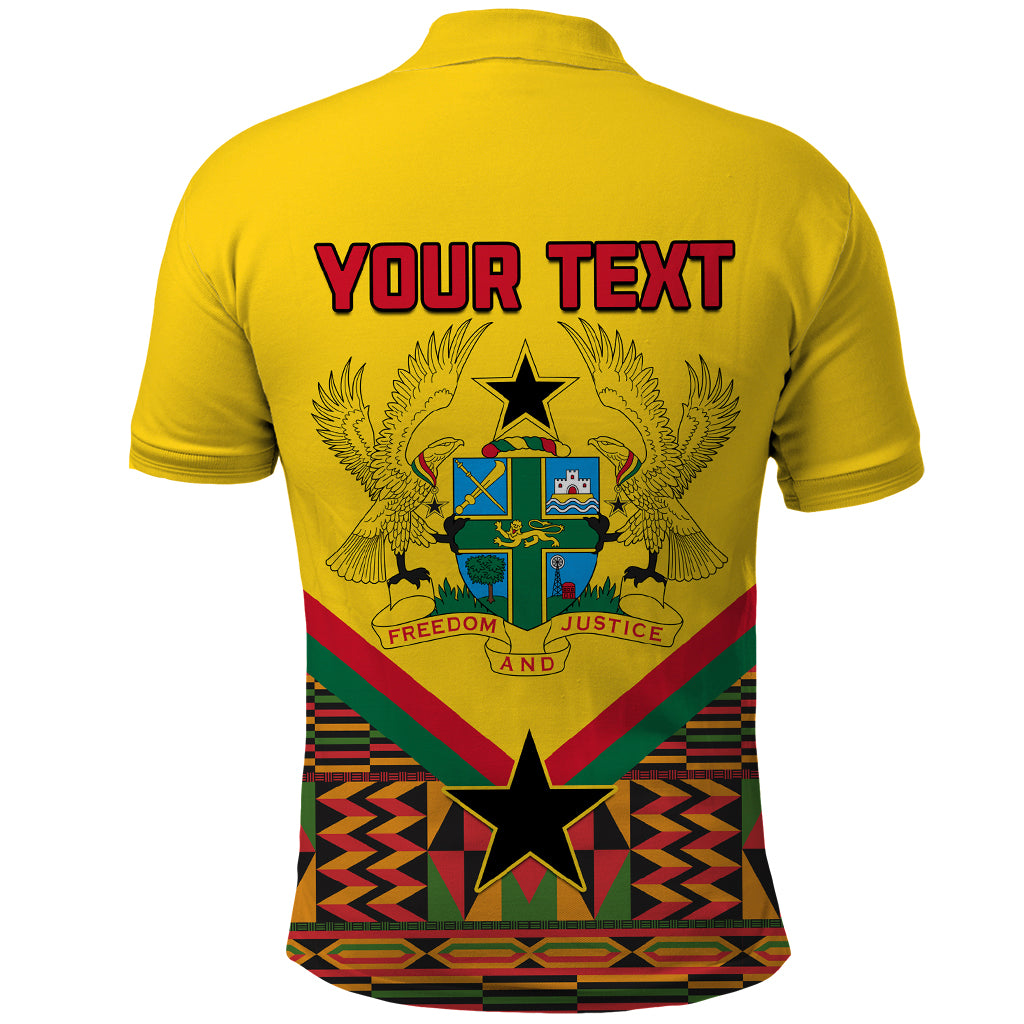 Ghana Independence Day Polo Shirt Freedom and Justice African Pattern - Wonder Print Shop