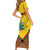 Ghana Independence Day Short Sleeve Bodycon Dress Freedom and Justice African Pattern