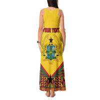 Ghana Independence Day Tank Maxi Dress Freedom and Justice African Pattern - Wonder Print Shop