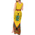 Ghana Independence Day Tank Maxi Dress Freedom and Justice African Pattern