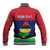 Mauritius Independence Day Baseball Jacket Stella Clavisque Maris Indici Foral Pattern - Wonder Print Shop
