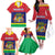 Mauritius Independence Day Family Matching Off Shoulder Long Sleeve Dress and Hawaiian Shirt Stella Clavisque Maris Indici Foral Pattern - Wonder Print Shop