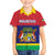 Mauritius Independence Day Family Matching Off Shoulder Short Dress and Hawaiian Shirt Stella Clavisque Maris Indici Foral Pattern - Wonder Print Shop