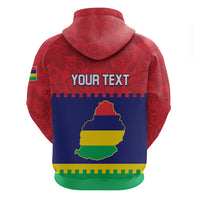 Mauritius Independence Day Hoodie Stella Clavisque Maris Indici Foral Pattern - Wonder Print Shop