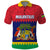 Mauritius Independence Day Polo Shirt Stella Clavisque Maris Indici Foral Pattern - Wonder Print Shop