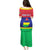 Mauritius Independence Day Puletasi Stella Clavisque Maris Indici Foral Pattern - Wonder Print Shop