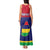 Mauritius Independence Day Tank Maxi Dress Stella Clavisque Maris Indici Foral Pattern - Wonder Print Shop