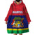 Mauritius Independence Day Wearable Blanket Hoodie Stella Clavisque Maris Indici Foral Pattern - Wonder Print Shop