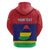 Mauritius Independence Day Zip Hoodie Stella Clavisque Maris Indici Foral Pattern - Wonder Print Shop
