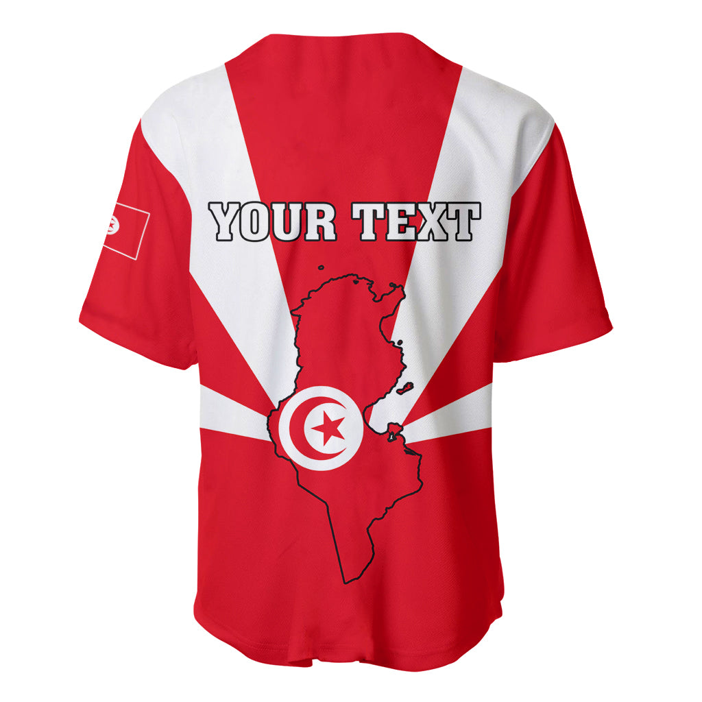 Tunisia Independence Day Baseball Jersey Coat Of Arms Flag Style - Wonder Print Shop