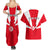 Tunisia Independence Day Couples Matching Summer Maxi Dress and Hawaiian Shirt Coat Of Arms Flag Style - Wonder Print Shop