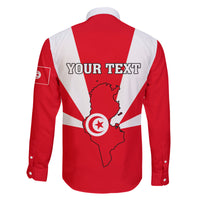 Tunisia Independence Day Family Matching Long Sleeve Bodycon Dress and Hawaiian Shirt Coat Of Arms Flag Style - Wonder Print Shop