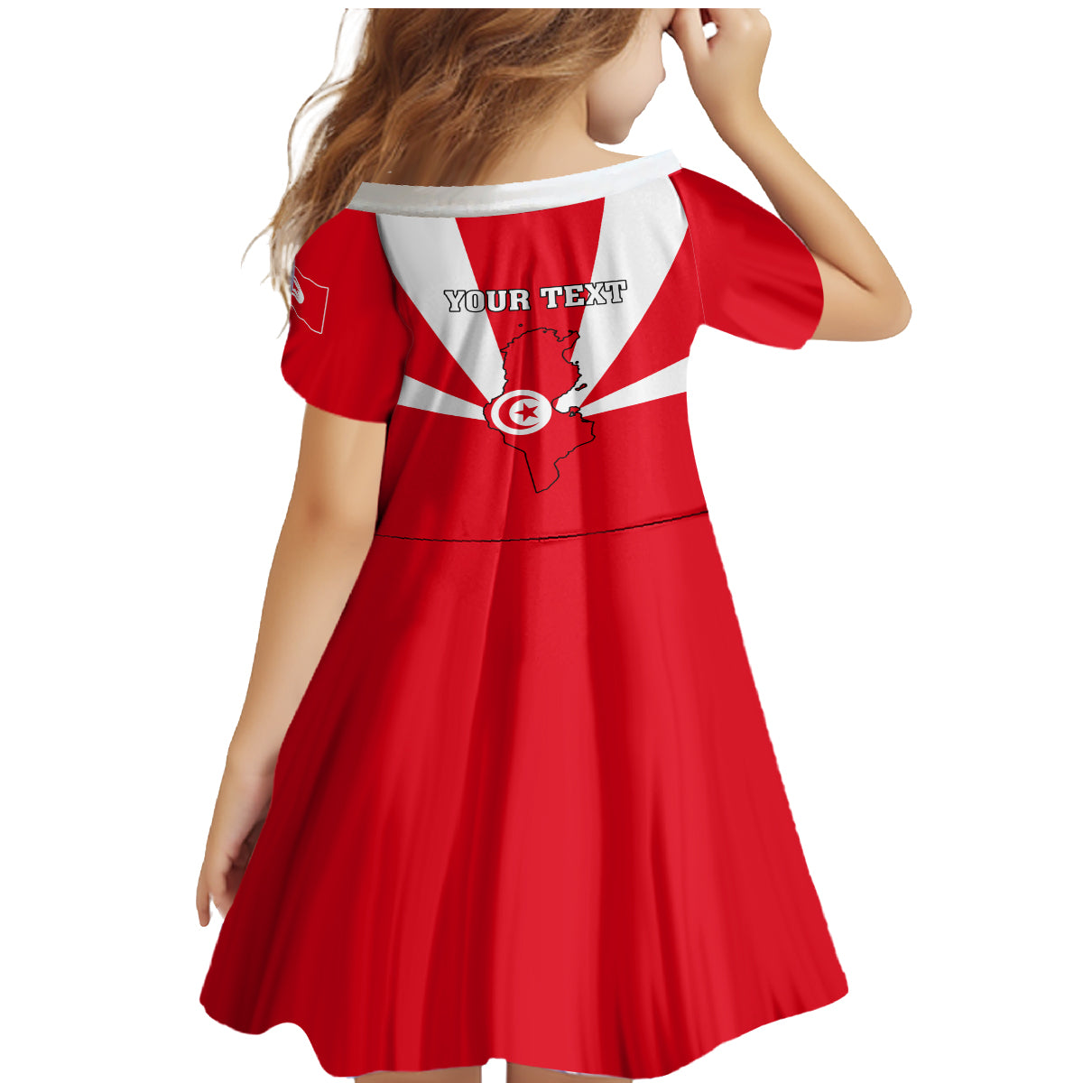 Tunisia Independence Day Family Matching Mermaid Dress and Hawaiian Shirt Coat Of Arms Flag Style - Wonder Print Shop