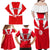 Tunisia Independence Day Family Matching Off Shoulder Maxi Dress and Hawaiian Shirt Coat Of Arms Flag Style - Wonder Print Shop