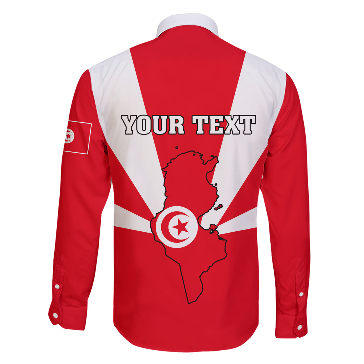 Tunisia Independence Day Family Matching Short Sleeve Bodycon Dress and Hawaiian Shirt Coat Of Arms Flag Style - Wonder Print Shop