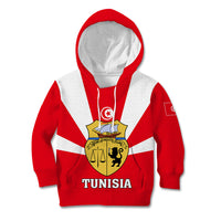 Tunisia Independence Day Kid Hoodie Coat Of Arms Flag Style - Wonder Print Shop