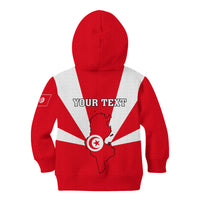 Tunisia Independence Day Kid Hoodie Coat Of Arms Flag Style - Wonder Print Shop