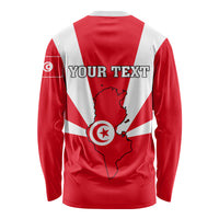 Tunisia Independence Day Long Sleeve Shirt Coat Of Arms Flag Style - Wonder Print Shop