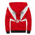 Tunisia Independence Day Sherpa Hoodie Coat Of Arms Flag Style - Wonder Print Shop