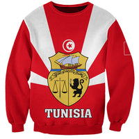 Tunisia Independence Day Sweatshirt Coat Of Arms Flag Style - Wonder Print Shop