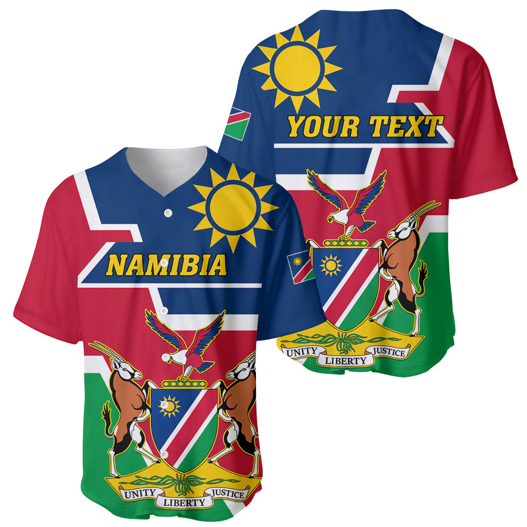Namibia Independence Day Baseball Jersey Coat Of Arms Unique Style - Wonder Print Shop