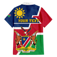 Namibia Independence Day Family Matching Long Sleeve Bodycon Dress and Hawaiian Shirt Coat Of Arms Unique Style - Wonder Print Shop