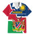 Namibia Independence Day Family Matching Mermaid Dress and Hawaiian Shirt Coat Of Arms Unique Style - Wonder Print Shop