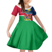 Namibia Independence Day Family Matching Off Shoulder Maxi Dress and Hawaiian Shirt Coat Of Arms Unique Style - Wonder Print Shop
