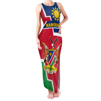 Namibia Independence Day Family Matching Tank Maxi Dress and Hawaiian Shirt Coat Of Arms Unique Style - Wonder Print Shop
