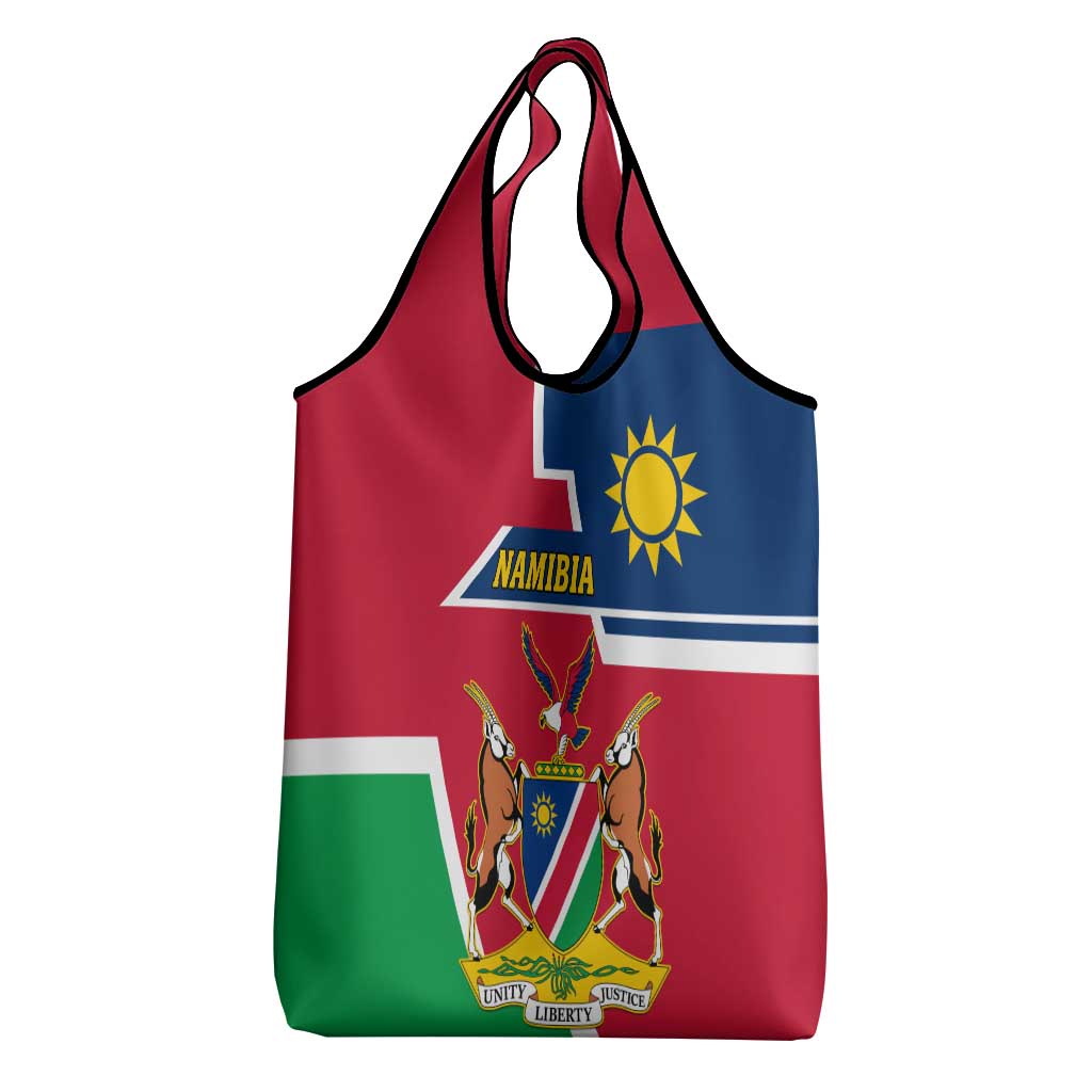 Namibia Independence Day Grocery Bag Coat Of Arms Unique Style