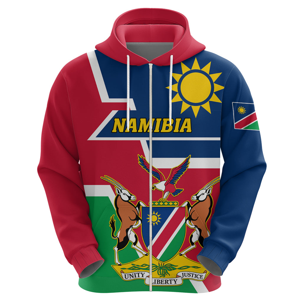 Namibia Independence Day Hoodie Coat Of Arms Unique Style - Wonder Print Shop