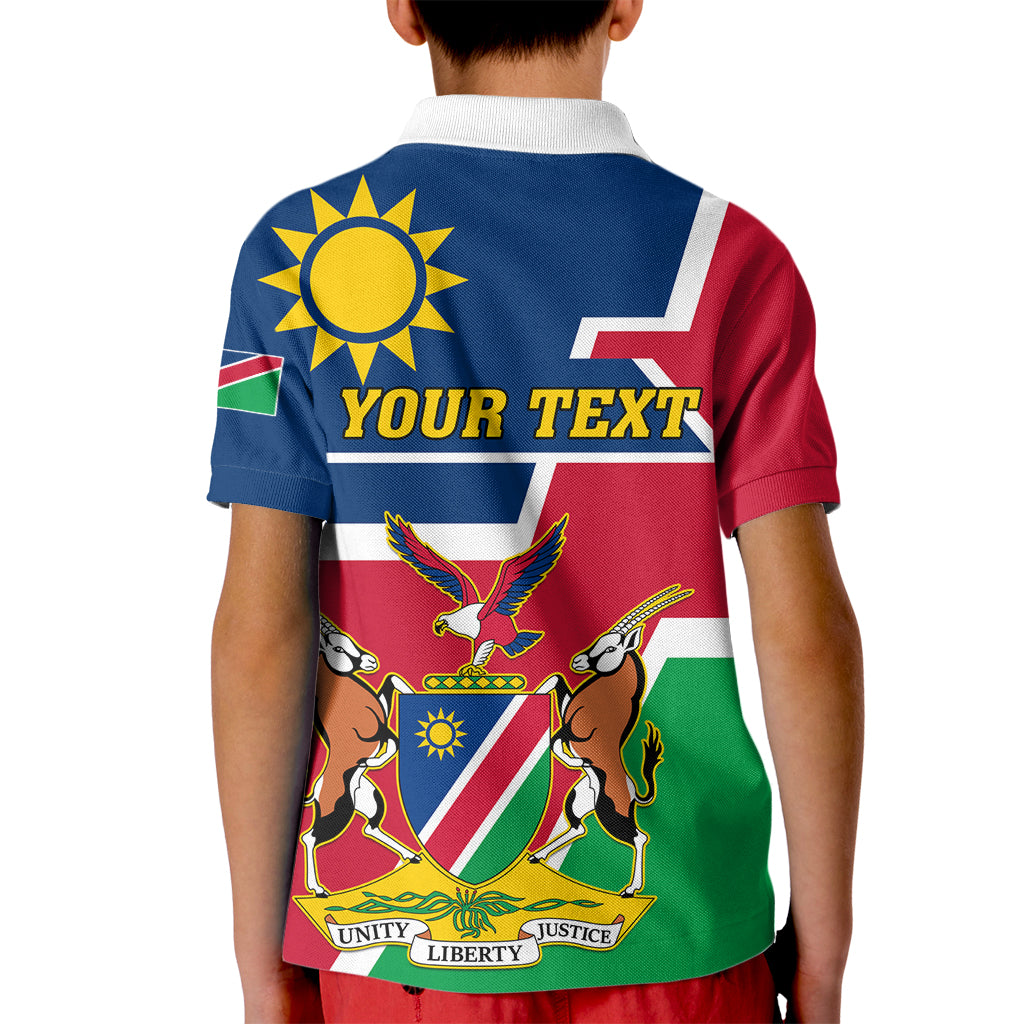 Namibia Independence Day Kid Polo Shirt Coat Of Arms Unique Style - Wonder Print Shop
