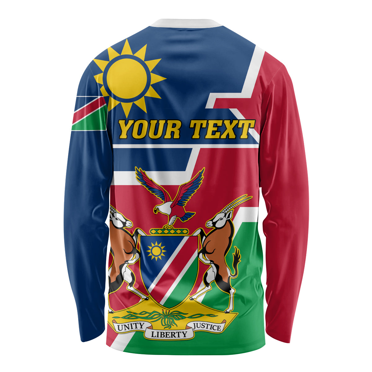Namibia Independence Day Long Sleeve Shirt Coat Of Arms Unique Style - Wonder Print Shop