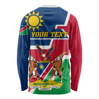 Namibia Independence Day Long Sleeve Shirt Coat Of Arms Unique Style - Wonder Print Shop