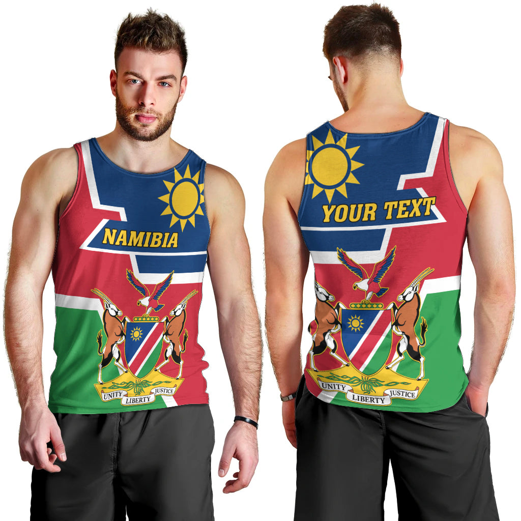 Namibia Independence Day Men Tank Top Coat Of Arms Unique Style - Wonder Print Shop