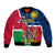 Namibia Independence Day Sleeve Zip Bomber Jacket Coat Of Arms Unique Style - Wonder Print Shop