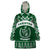 Pakistan Day Wearable Blanket Hoodie Coat Of Arms Mix Islamic Pattern - Wonder Print Shop
