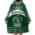 Pakistan Day Wearable Blanket Hoodie Coat Of Arms Mix Islamic Pattern - Wonder Print Shop