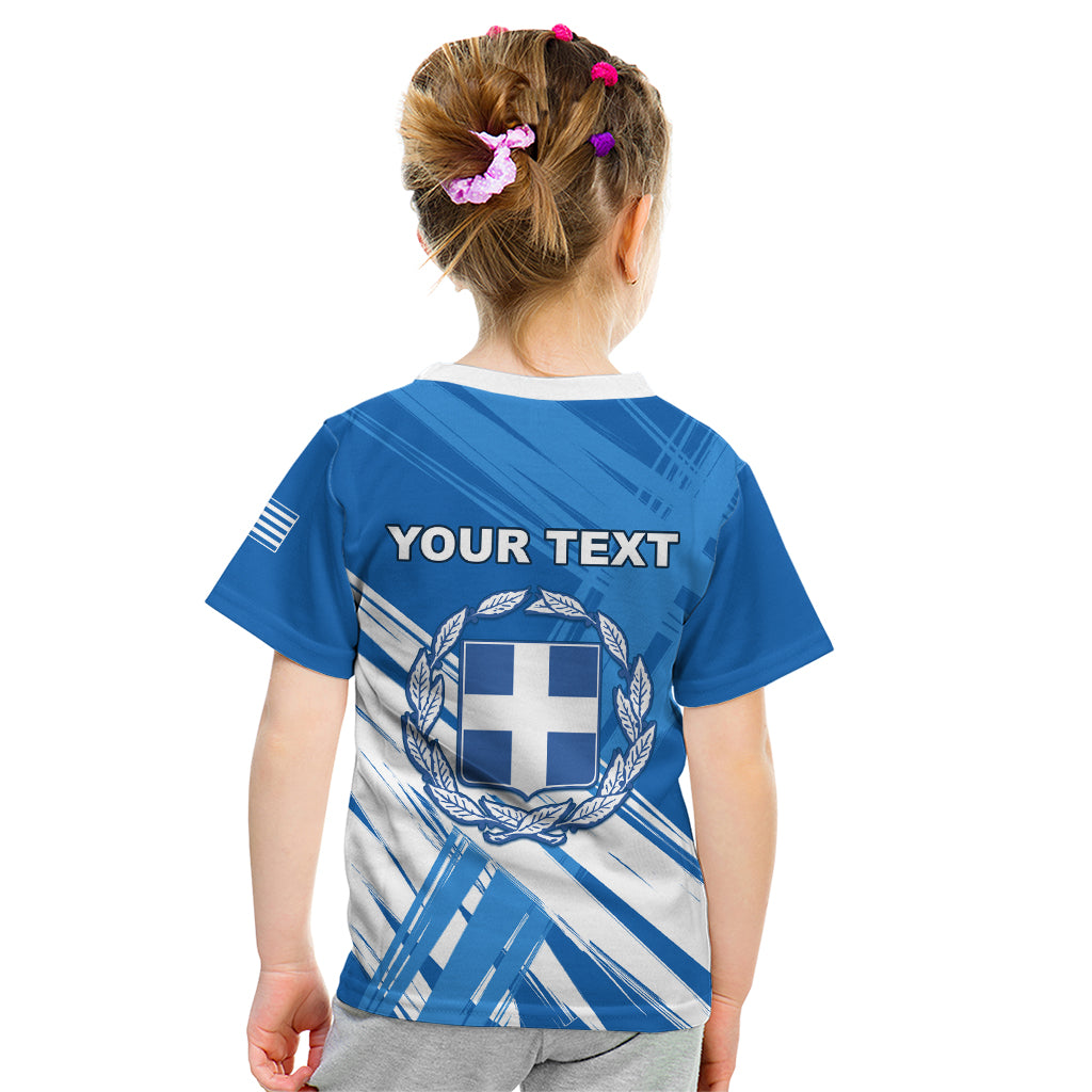 Greece Independence Day Kid T Shirt Eleftheria i Thanatos Dolphin Jumping - Wonder Print Shop