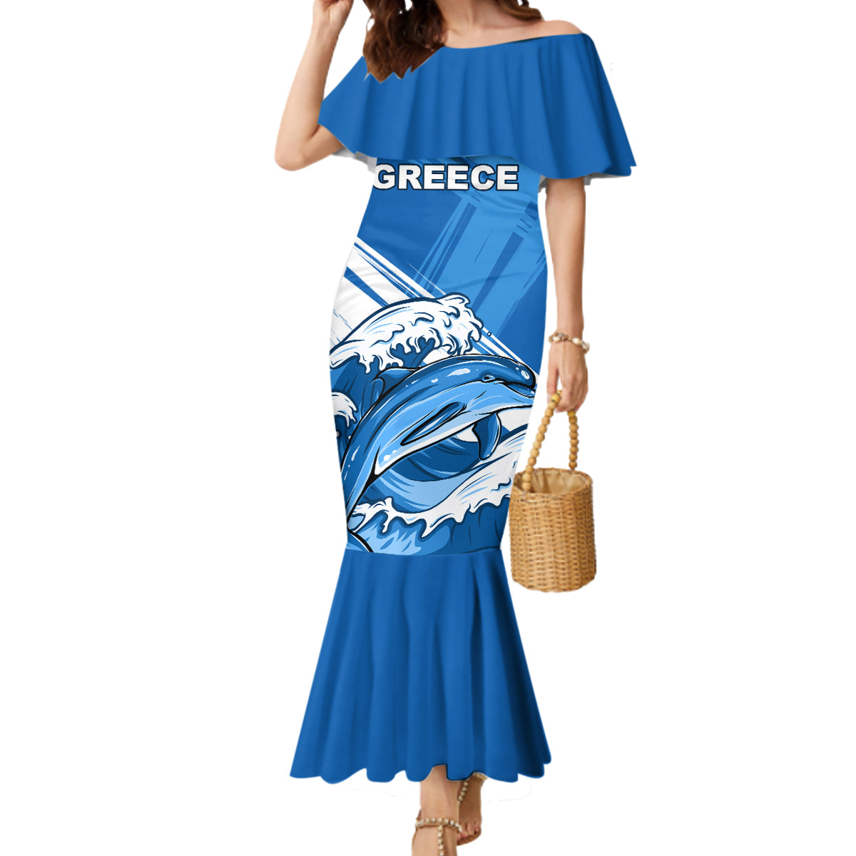 Greece Independence Day Mermaid Dress Eleftheria i Thanatos Dolphin Jumping