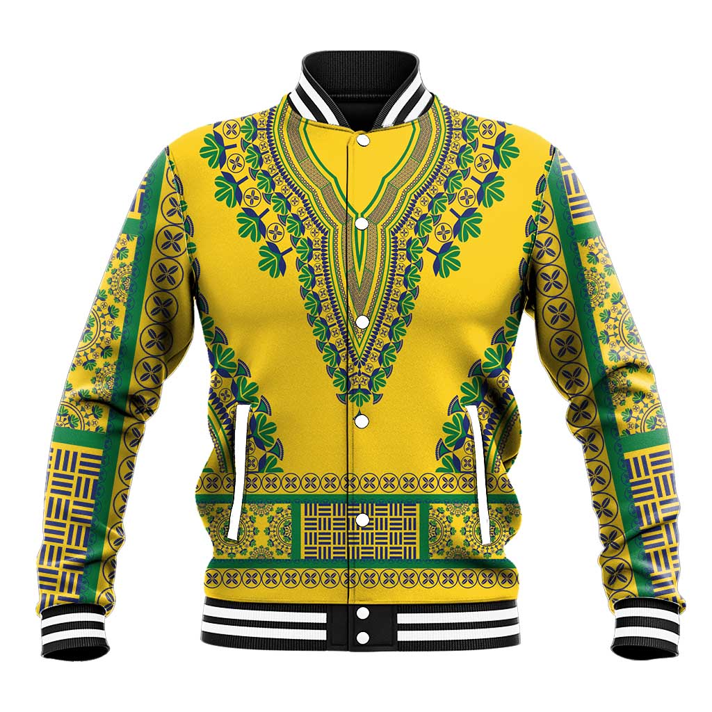 Grenadines Dashiki Baseball Jacket Proud To Be Grenadines